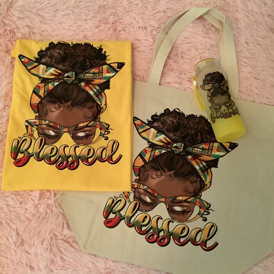 T-shirt, tote, bottle bundle