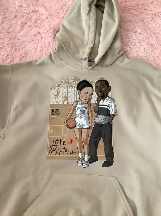 Hoodie: Love/Basketball