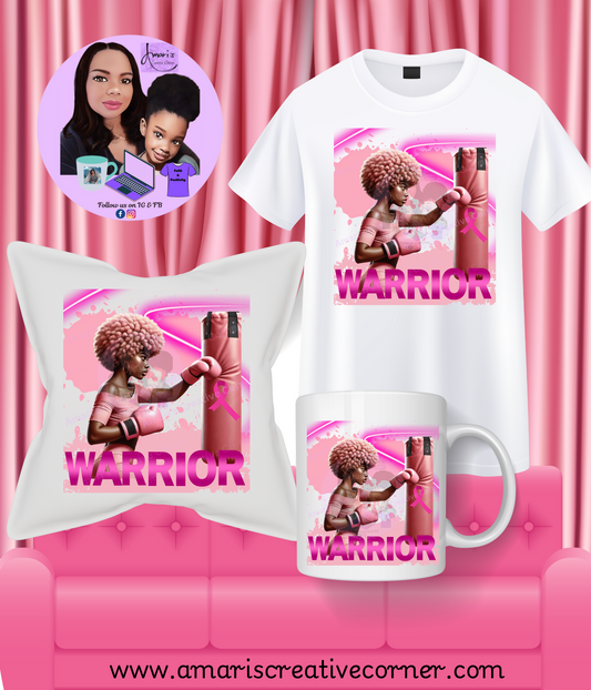 Breast Cancer Awareness T-shirt, Pillow and Mug Bundle